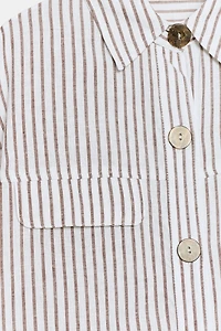 STRIPED LINEN SHIRT