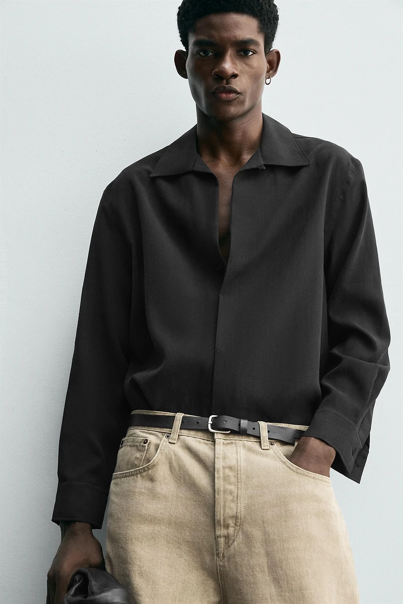 FLOWY POLO SHIRT