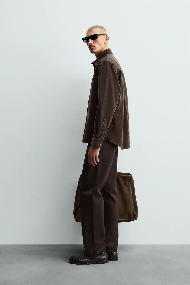 RELAXED FIT CORDUROY SHIRT