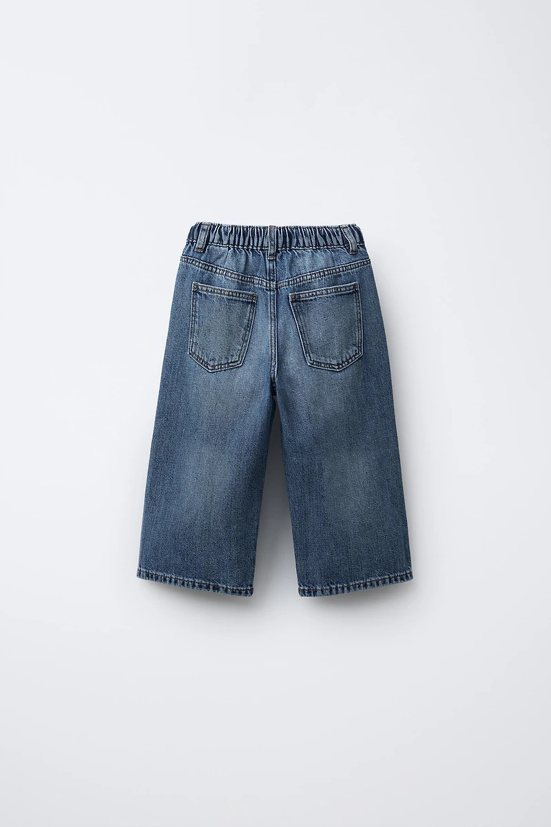 JEAN WIDE LEG LACET