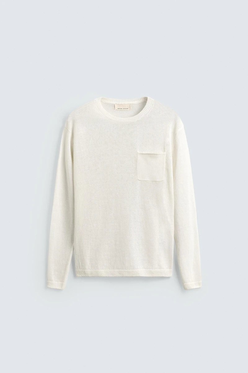 REGULAR FIT 100% LINEN JUMPER