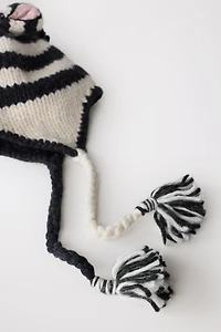 100% WOOL ZEBRA HAT LIMITED EDITION