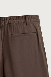 PANTALON FLUIDE COUPE DÉCONTRACTÉE À PLIS