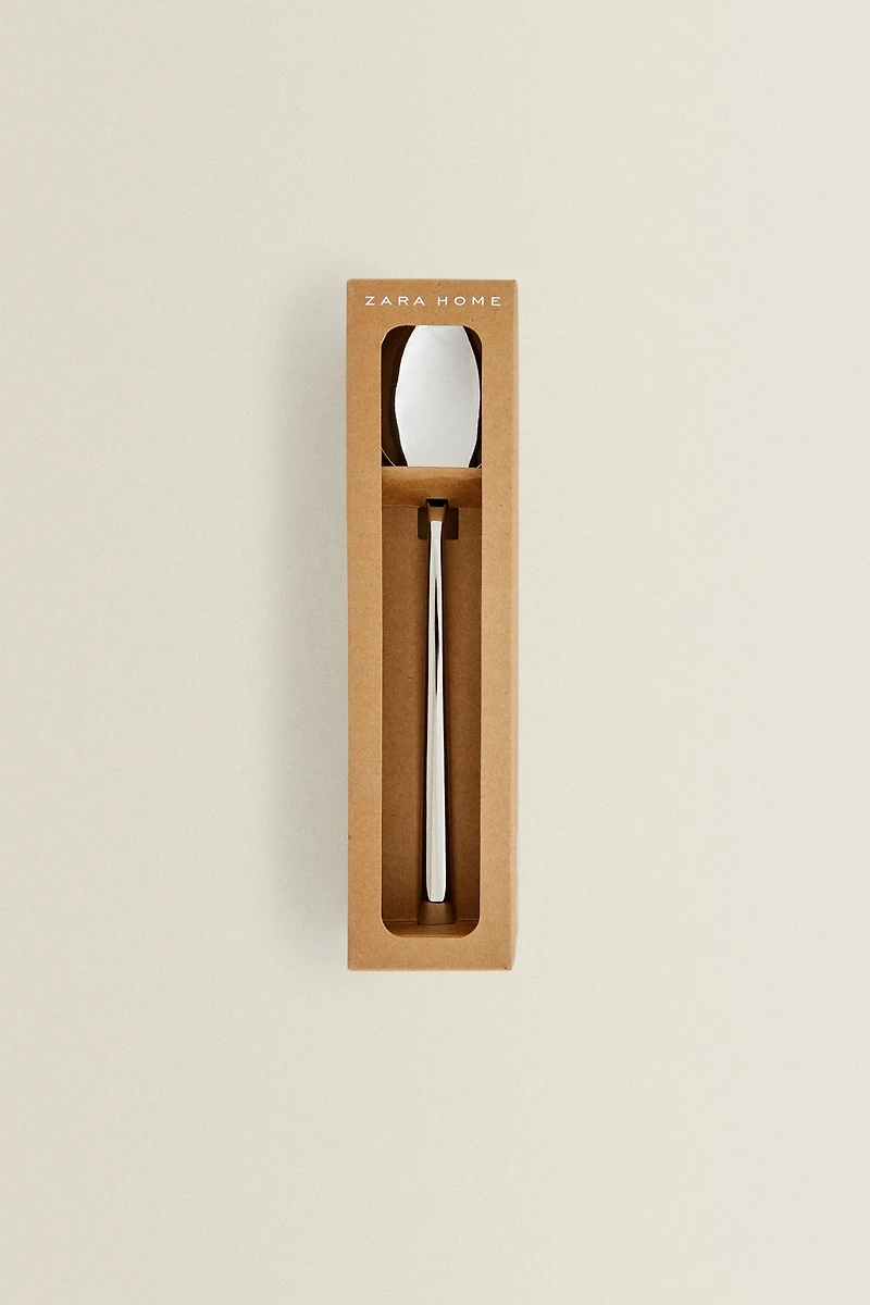 SET OF SHINY STEEL SPOONS (SET OF 4)