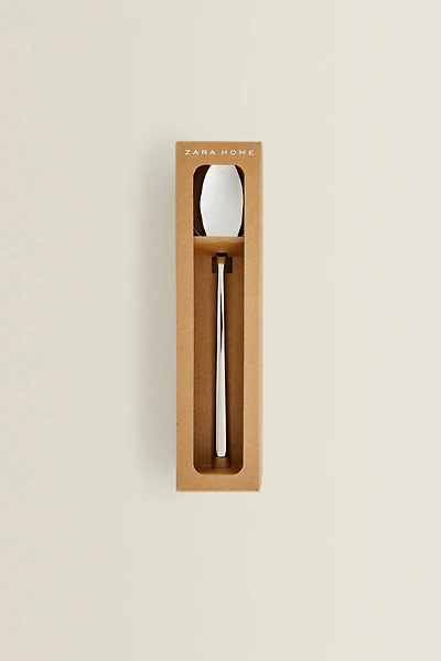 SET OF SHINY STEEL SPOONS (SET OF 4)