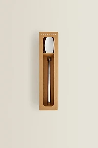 SET OF SHINY STEEL SPOONS (SET OF 4)