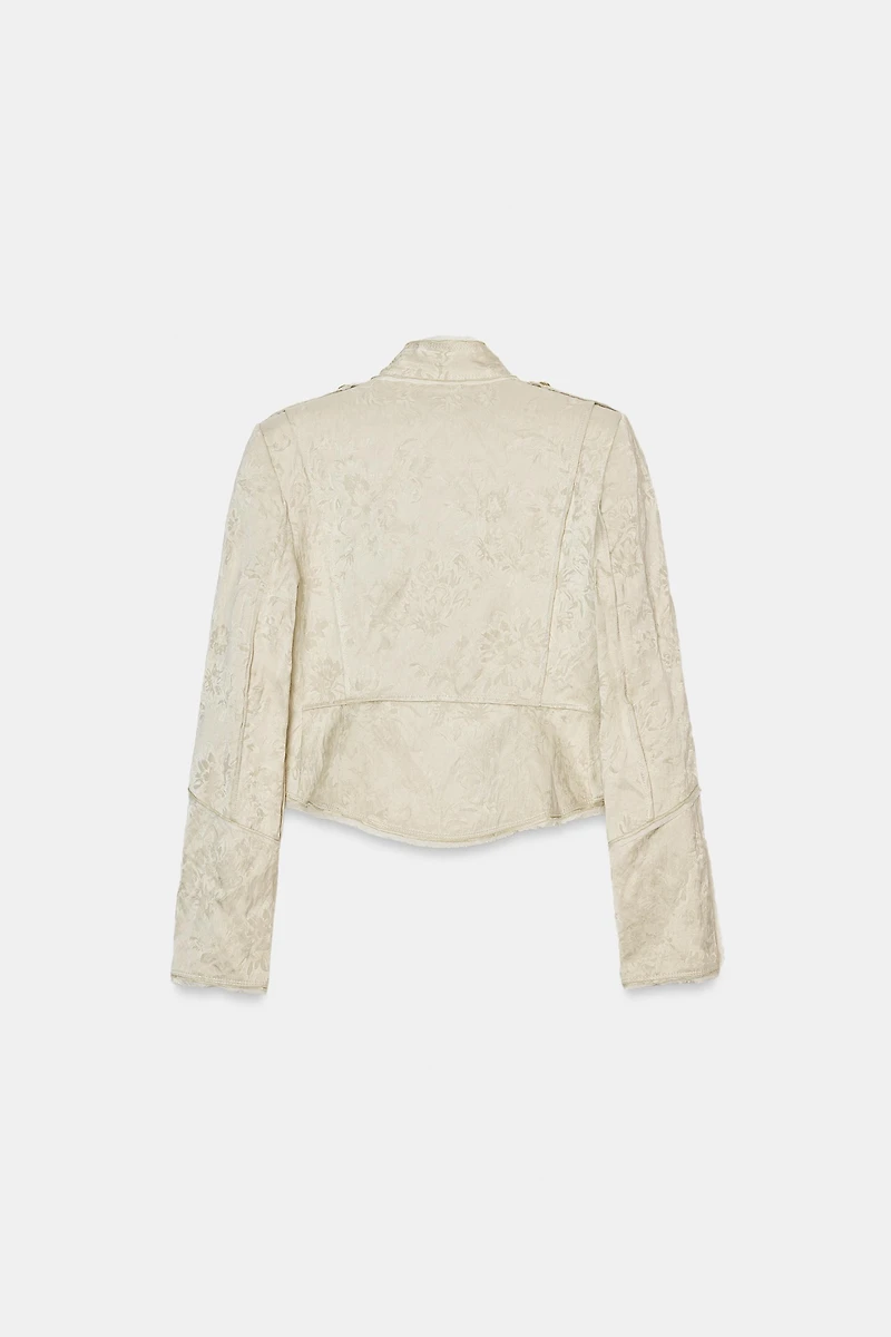 ZW COLLECTION LIMITED EDITION JACQUARD CROPPED JACKET