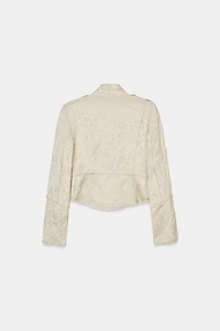 ZW COLLECTION LIMITED EDITION JACQUARD CROPPED JACKET