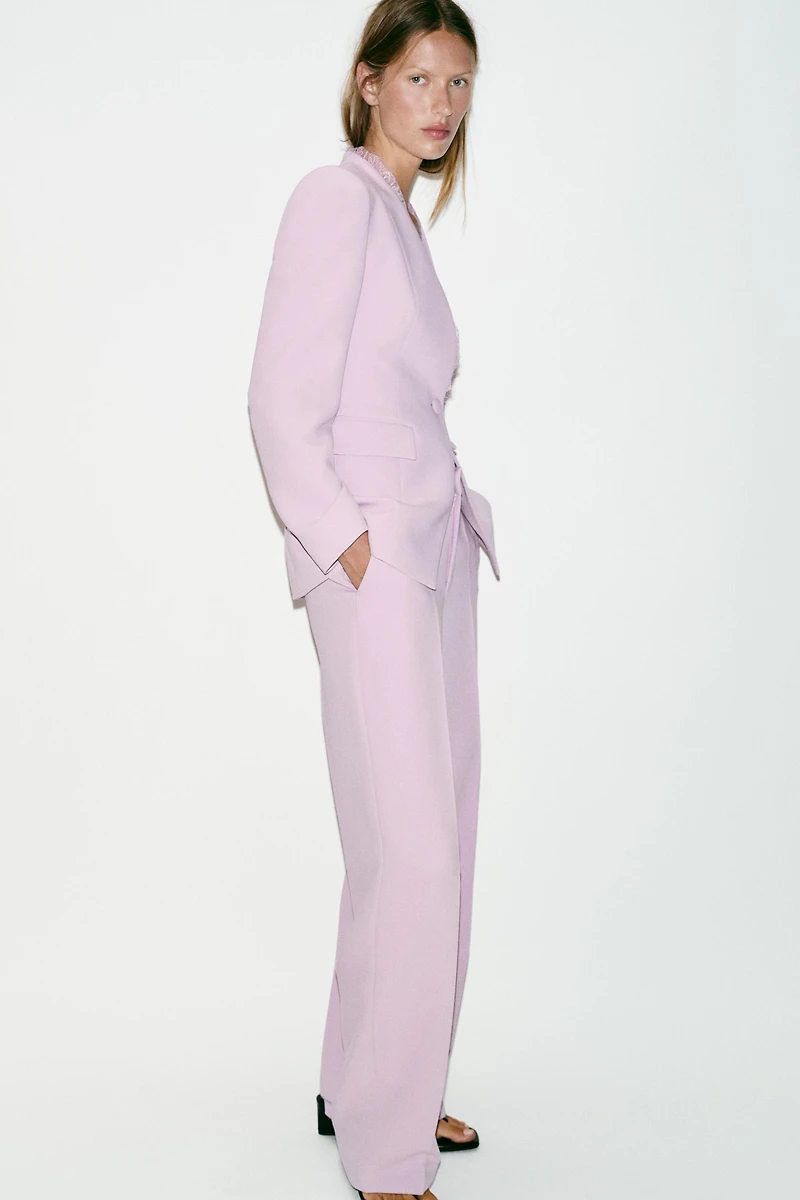 PANTALON DROIT TAILLE HAUTE