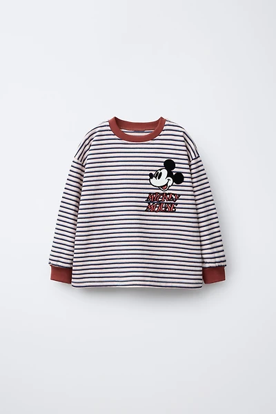 MICKEY MOUSE © DISNEY STRIPED MEDIUM WEIGHT T-SHIRT