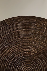 LARGE ROUND WOODEN BOX