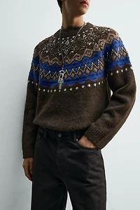 GEOMETRIC JACQUARD JUMPER