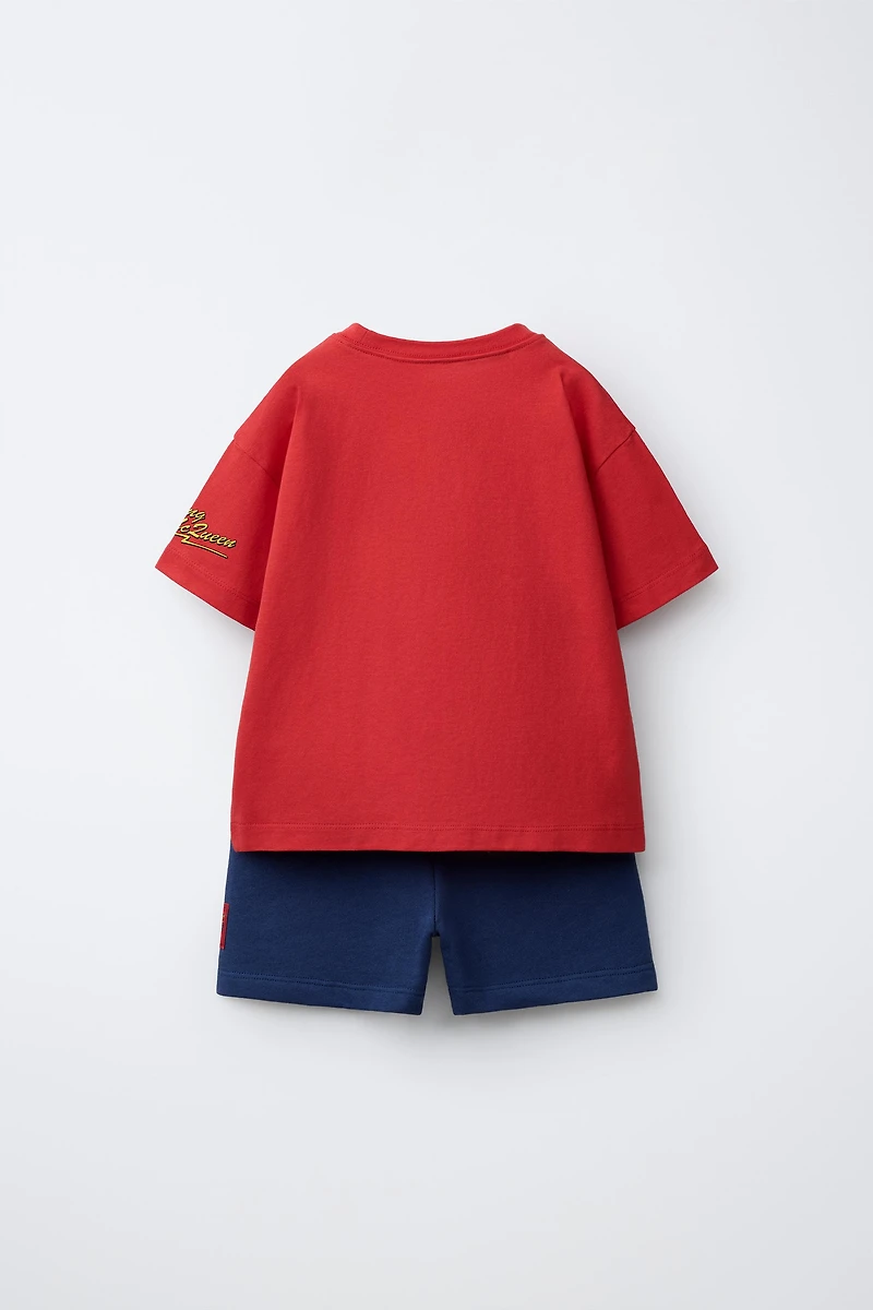 CARS LIGHTNING MCQUEEN T-SHIRT AND BERMUDA SET © DISNEY/PIXAR