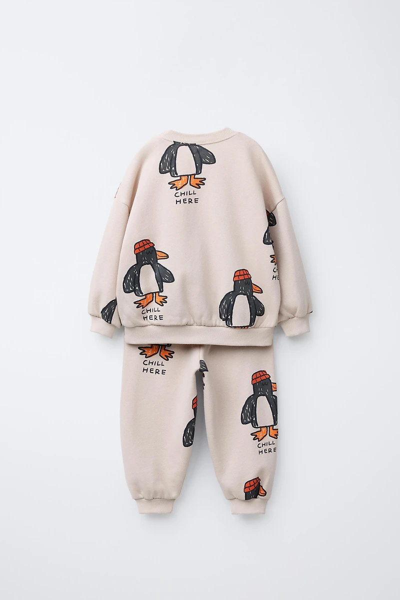 ENSEMBLE JOGGING PINGOUINS