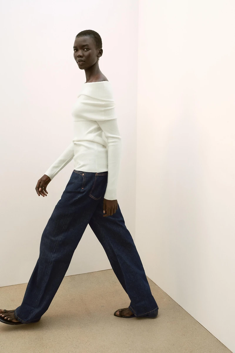 PULL EN MAILLE OFF SHOULDER