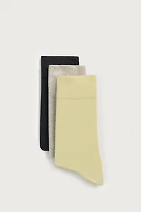 3-PACK OF LIGHTWEIGHT TEXTURED SOCKS