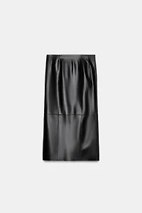 100% LEATHER SKIRT ZW COLLECTION LIMITED EDITION