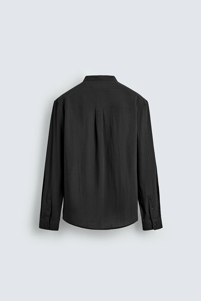 WRINKLE EFFECT POLO SHIRT