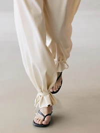 Pantalon fluide barrel fit