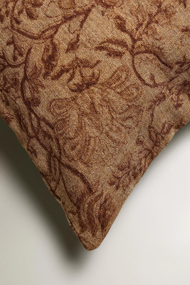 HOUSSE DE COUSSIN FLEURS