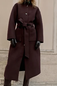 LONG BELTED COAT