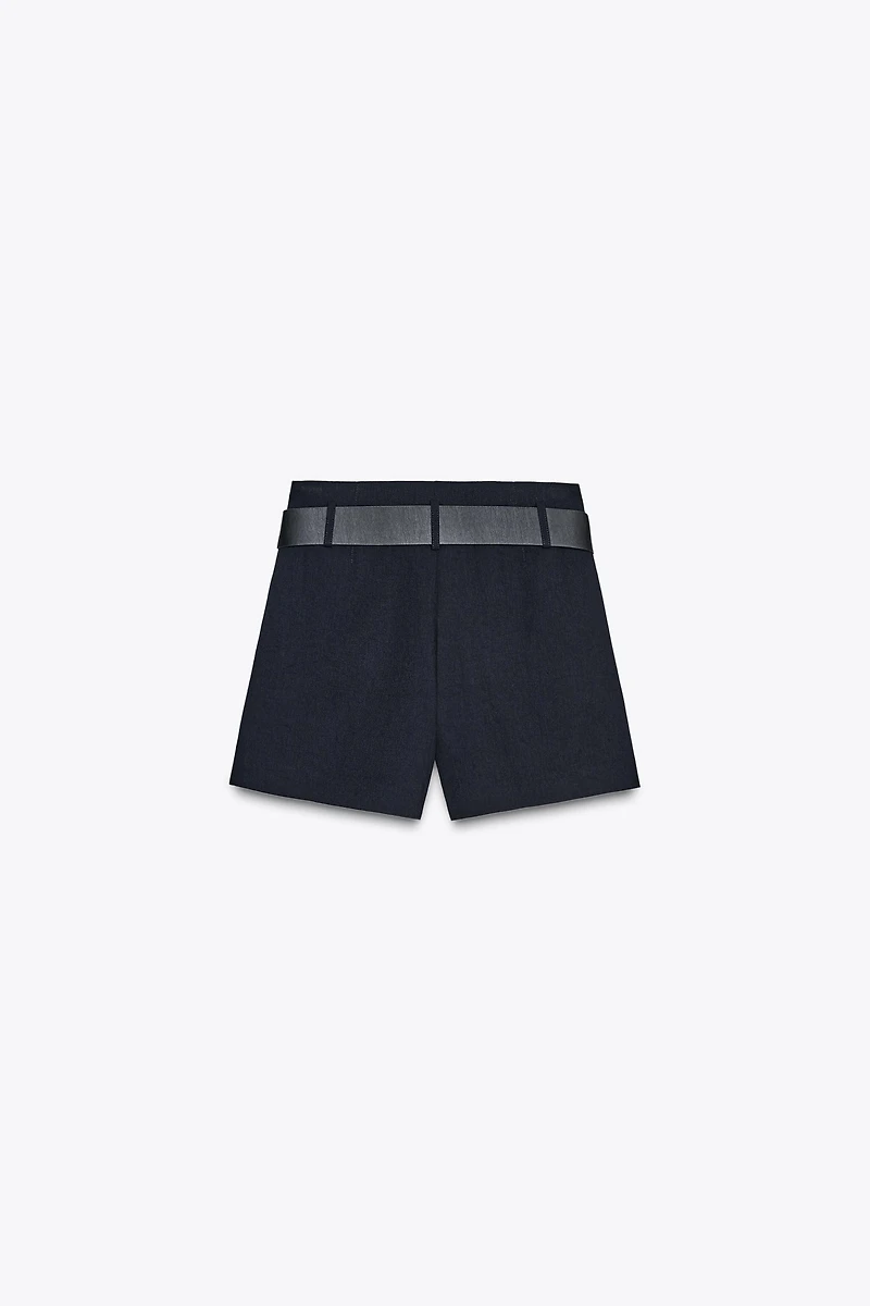BELTED SHORTS