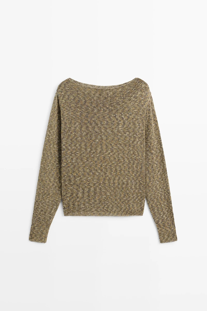Pull col bateau en coton