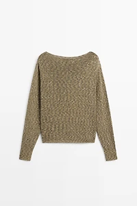 Pull col bateau en coton