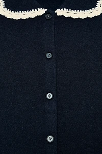 PETER PAN COLLAR CARDIGAN