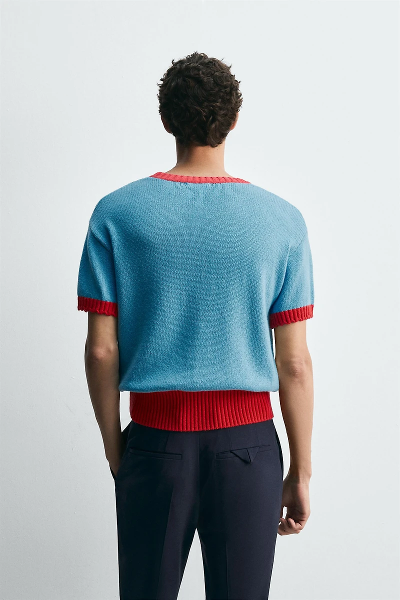 T-SHIRT EN MAILLE CONTRASTE HARRY LAMBERT FOR ZARA X DISNEY