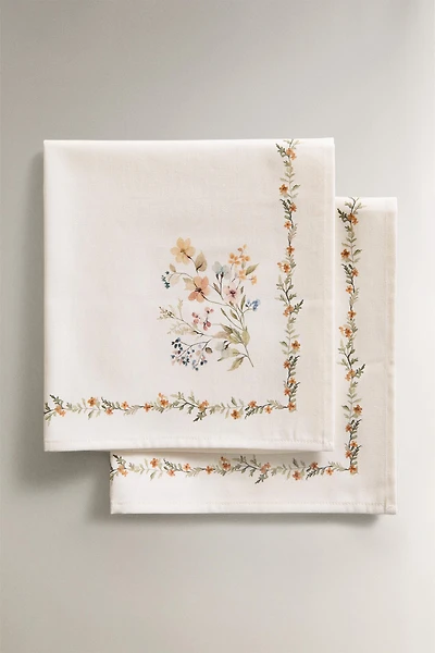 FLORAL PRINT NAPKIN (PACK OF 2)