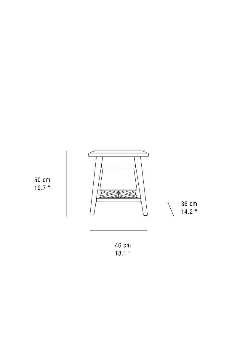WOODEN NIGHTSTAND