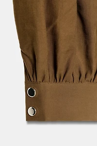 CHAIN BELT BALLOON PANTS