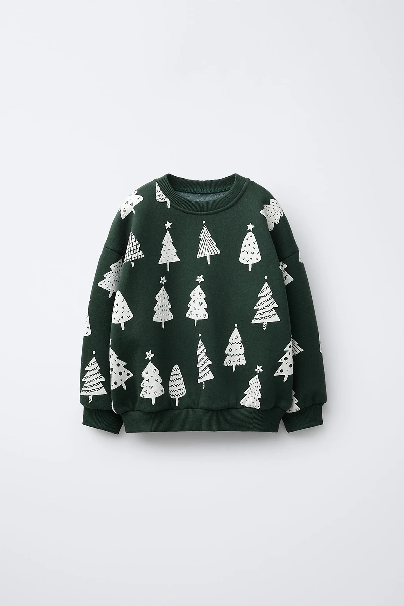 TREE PRINT SWEATSHIRT