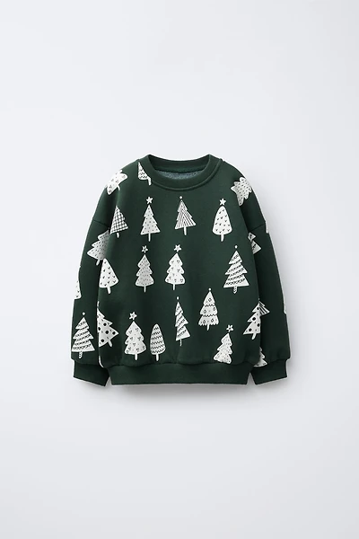 TREE PRINT SWEATSHIRT