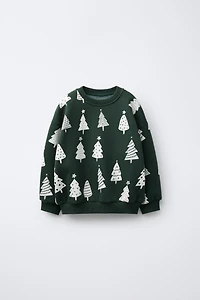 TREE PRINT SWEATSHIRT