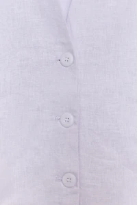BUTTONED LINEN VEST