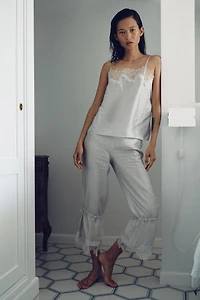 STRIPED LACE CAMISOLE