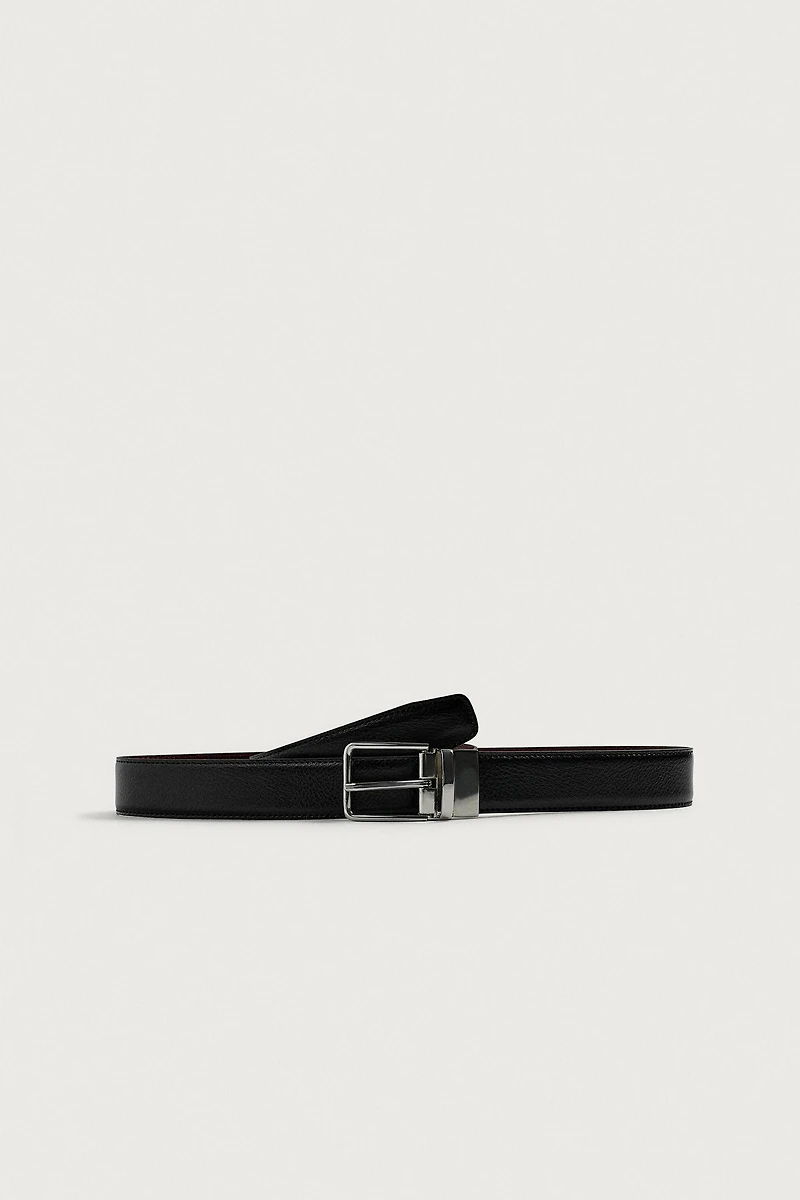 CEINTURE RÉVERSIBLE EN CUIR