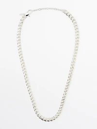 Silver-toned chain link necklace