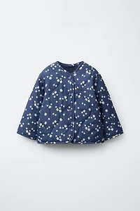 DAISY PRINT QUILTED JACKET