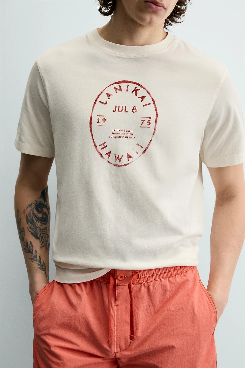 T-SHIRT GRAPHIQUE HAWAII