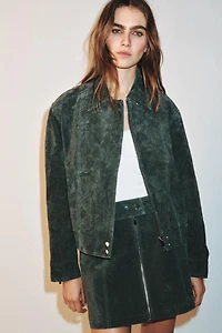 100% SUEDE LEATHER JACKET