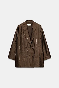 SEQUIN DOUBLE-BREASTED BLAZER