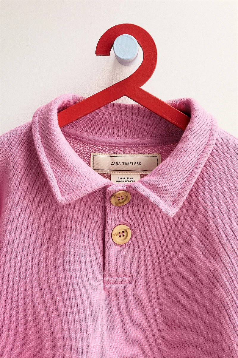 ZARA TIMELESS - PLAIN POLO NECK SWEATSHIRT