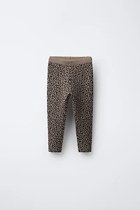 LEGGING EN MAILLE ANIMAL PRINT