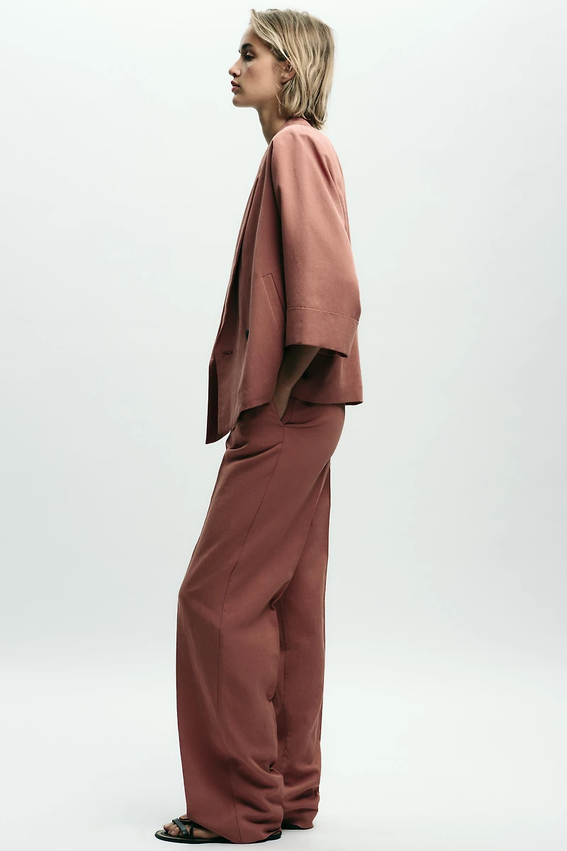 PANTALON DROIT TAILLE ÉLASTIQUE