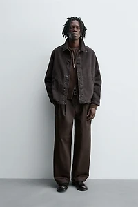 PLEATED CHINO PANTS