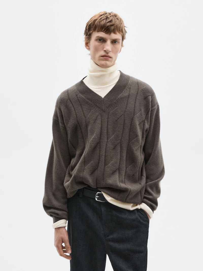 Knit wool blend sweater - LIMITED