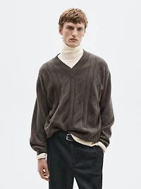 Knit wool blend sweater - LIMITED